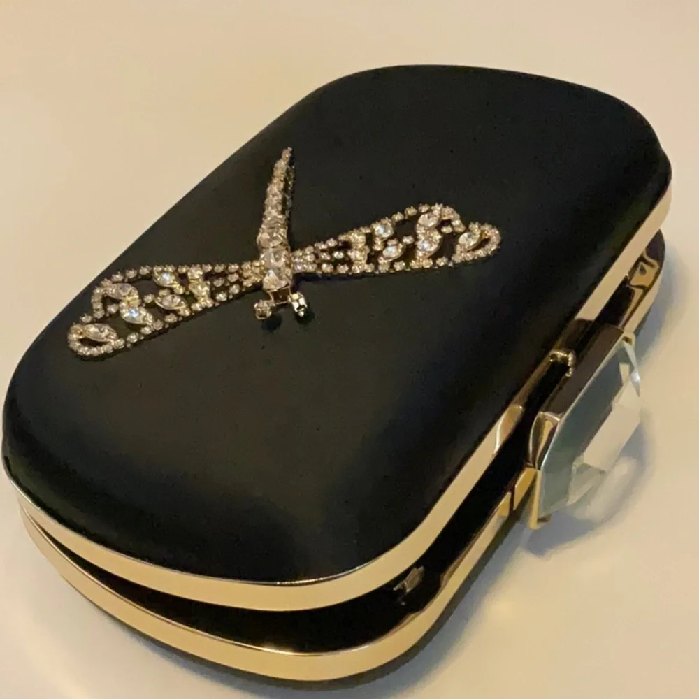 Franchi Evening Silk Clutch Designed In Italy - Picture 4 of 11